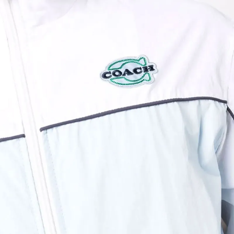 COACH Windbreaker Jacket Men's White-5