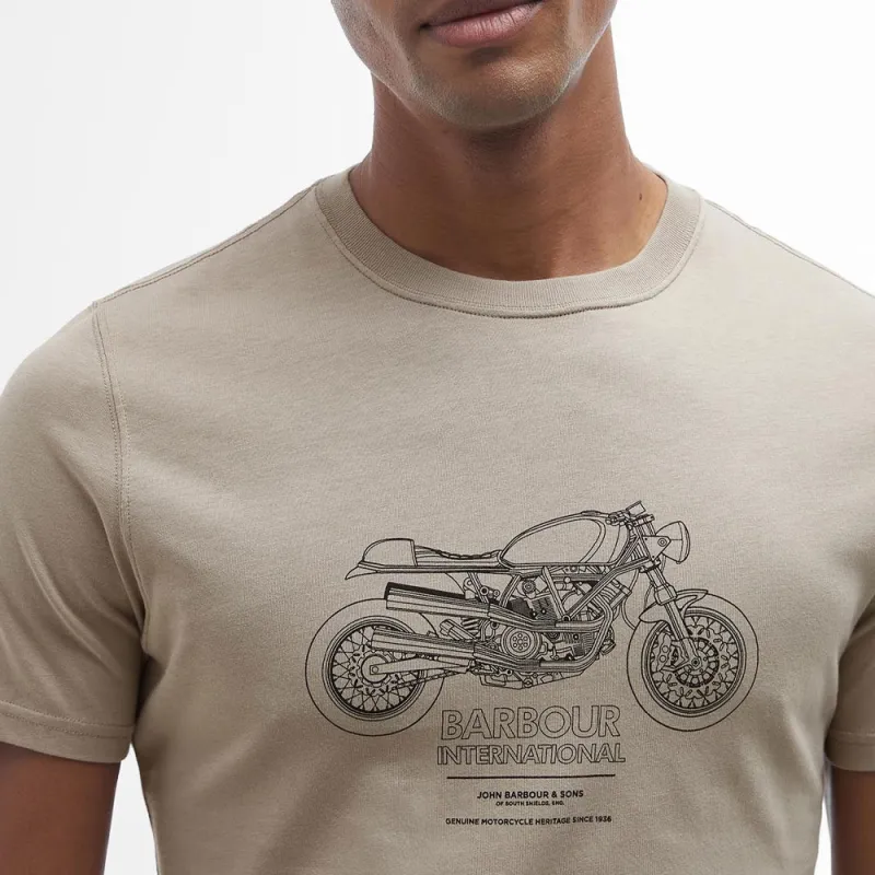 BARBOUR FW24 T-Shirt Men's Khaki-4