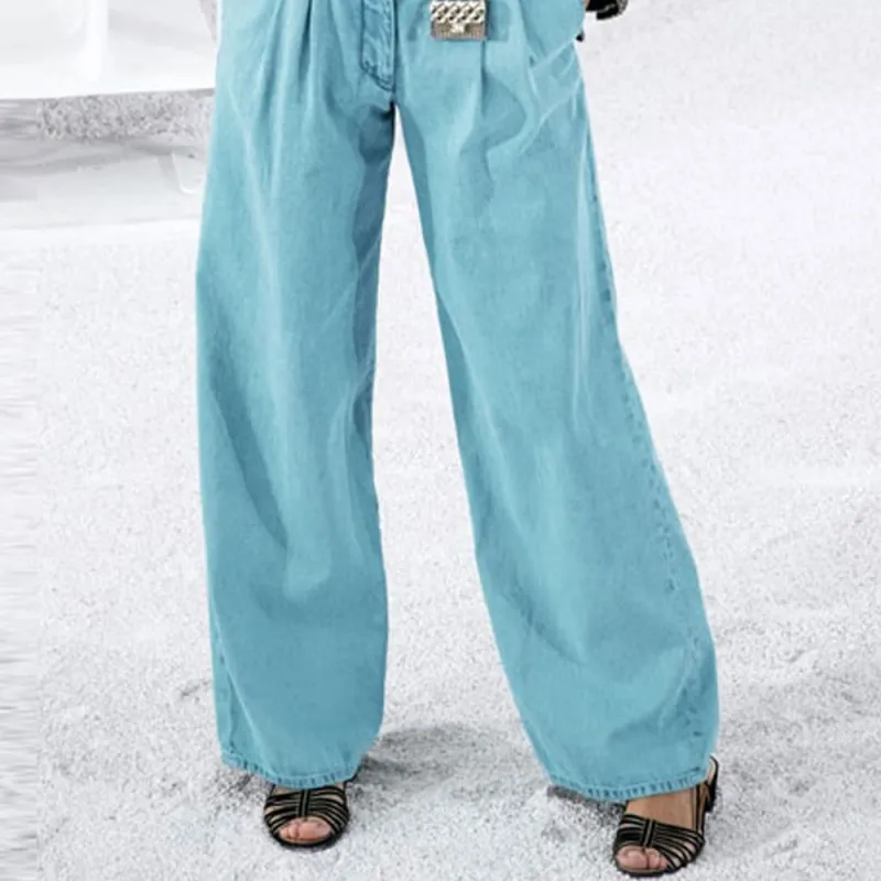 CHANEL Jeans Women's Neon Blue-2
