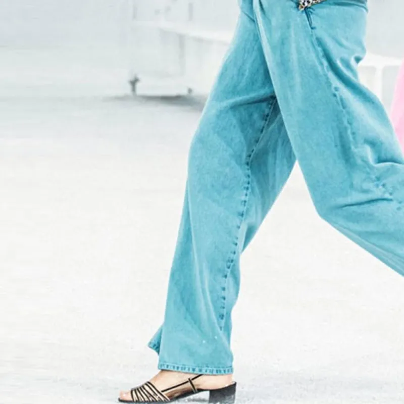 CHANEL Jeans Women's Neon Blue-3
