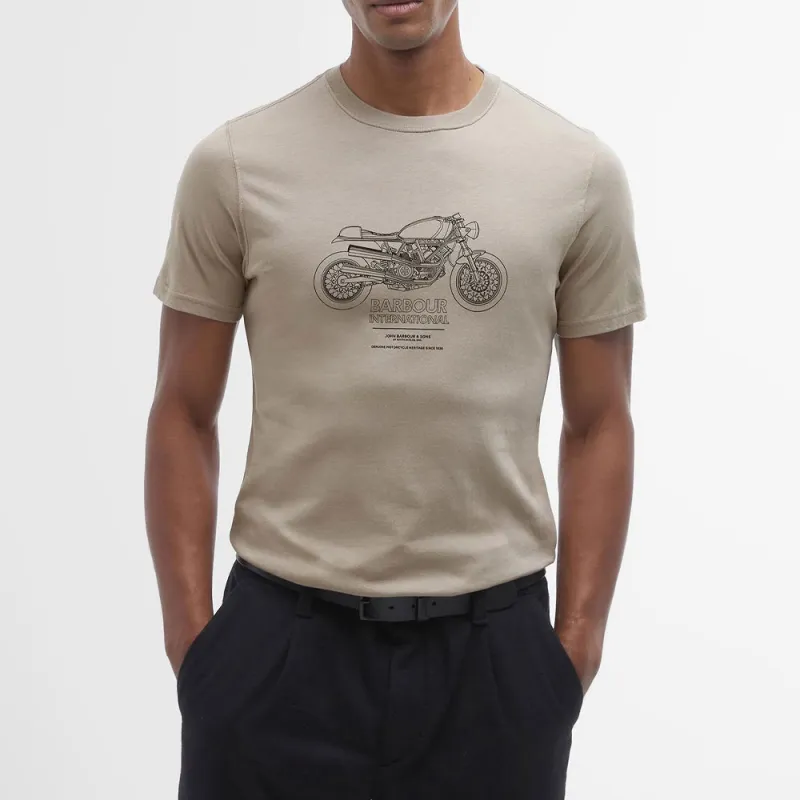 BARBOUR FW24 T-Shirt Men's Khaki-2
