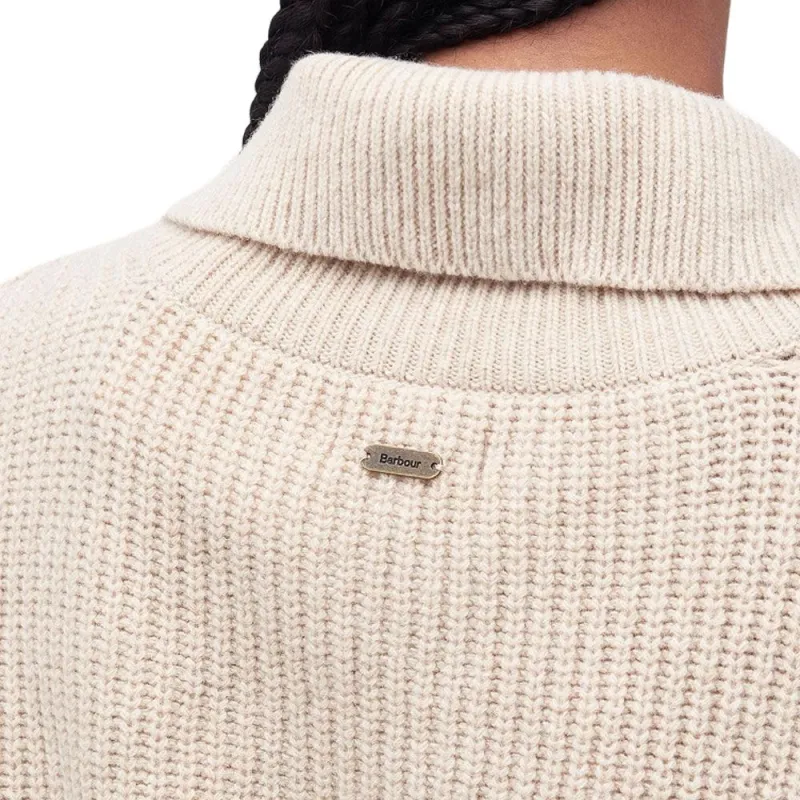 BARBOUR Yarrow Knitted Jumper Sweater Women's Beige-2