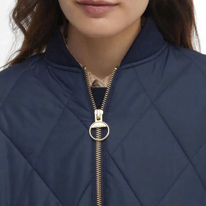 BARBOUR Puffer Jacket Women's Dark Marine Blue-4