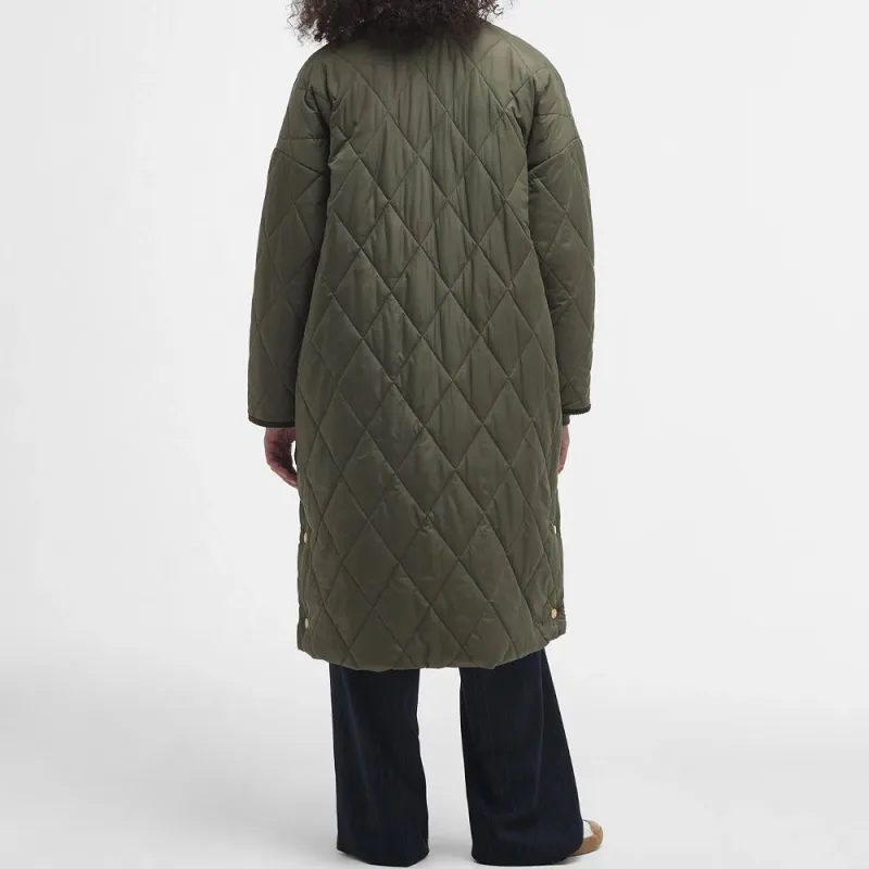 BARBOUR Puffer Jacket Women's Dark Olive-2