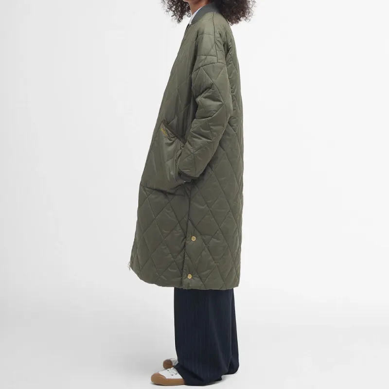 BARBOUR Puffer Jacket Women's Dark Olive-3