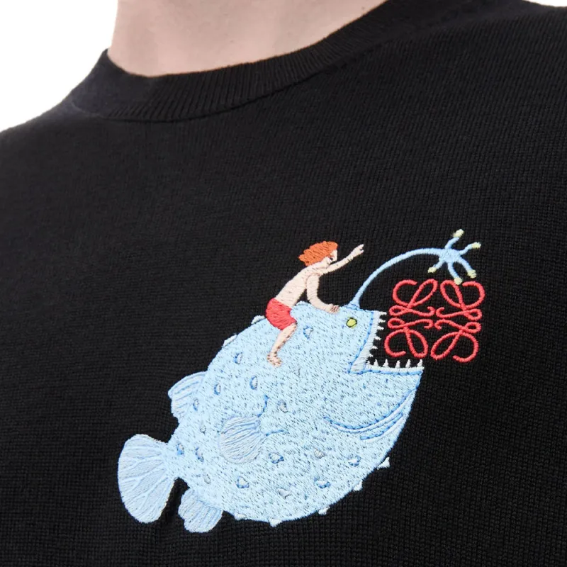 LOEWE Sweaters Men Black-4