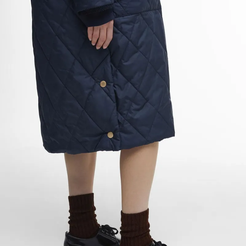 BARBOUR Puffer Jacket Women's Dark Marine Blue-6