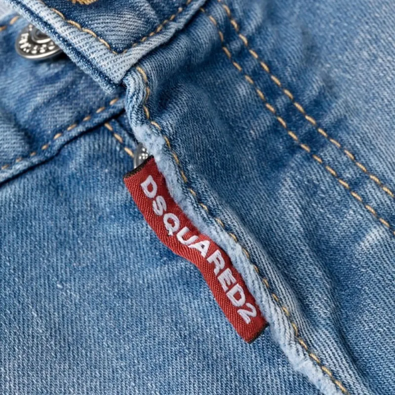 DSQUARED 2 Slim cut Light wash Jeans-5