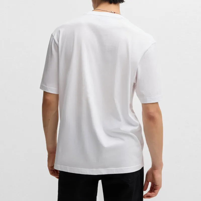 HUGO BOSS Logo print Cotton T shirt-2