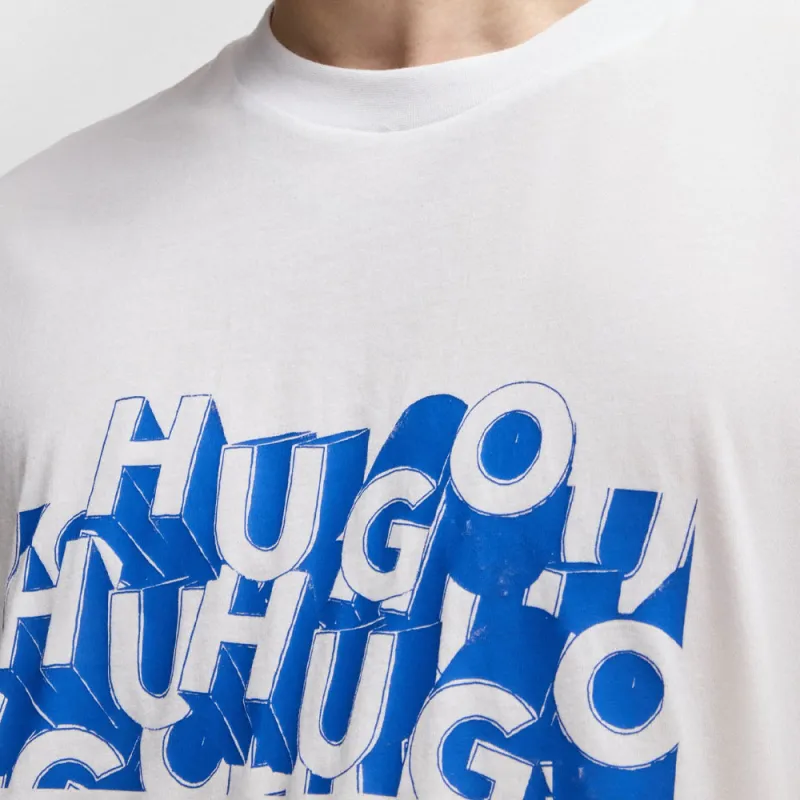 HUGO BOSS Logo print Cotton T shirt-4