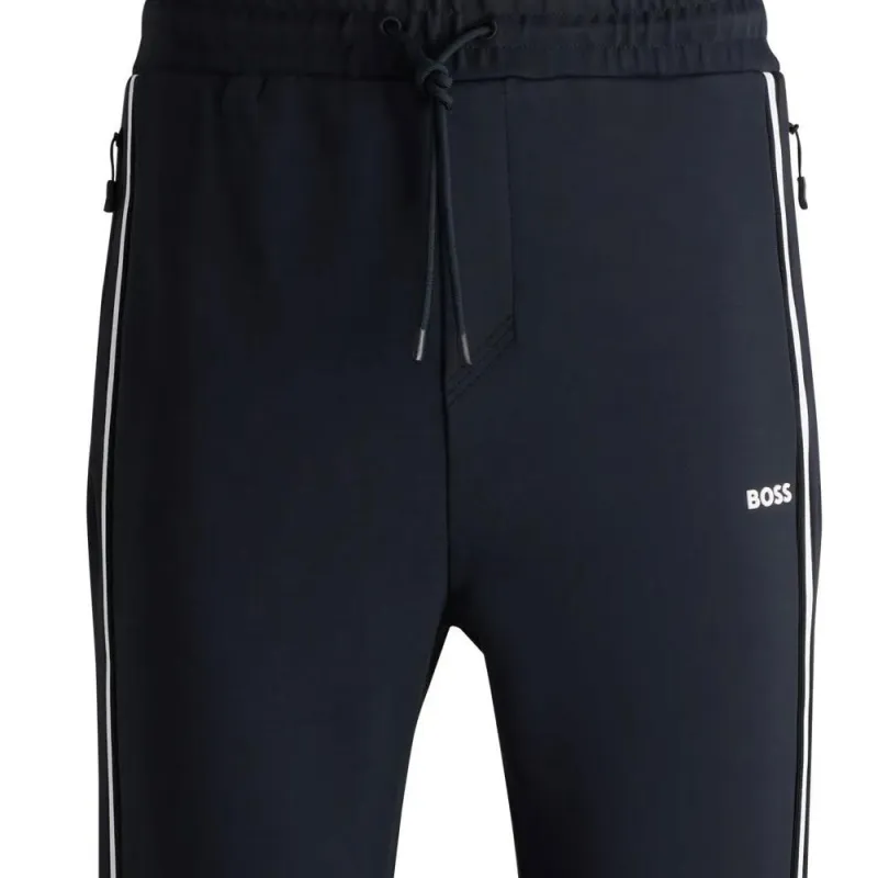 HUGO BOSS Knitted Sweatpants Men's Dark Blue-1