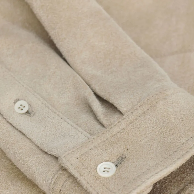 LOEWE Long Sleeved Curved Hem Overshirt-5