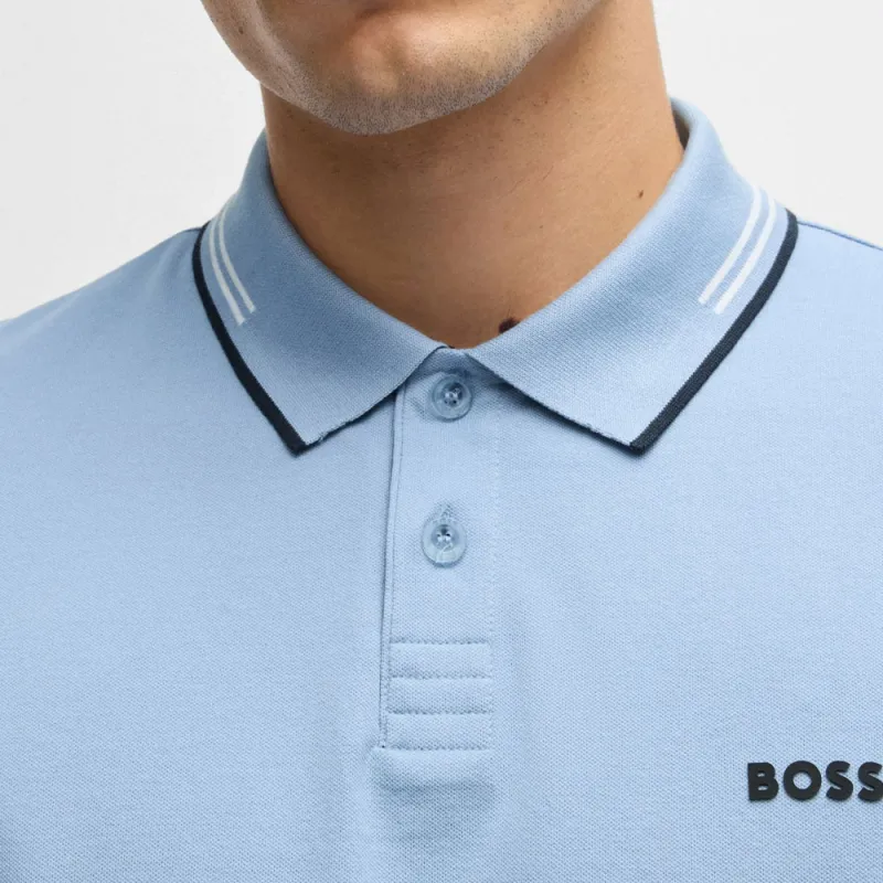 HUGO BOSS Polo Shirt Men's Light Blue-4