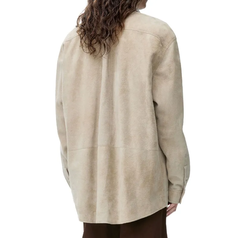 LOEWE Long Sleeved Curved Hem Overshirt-3