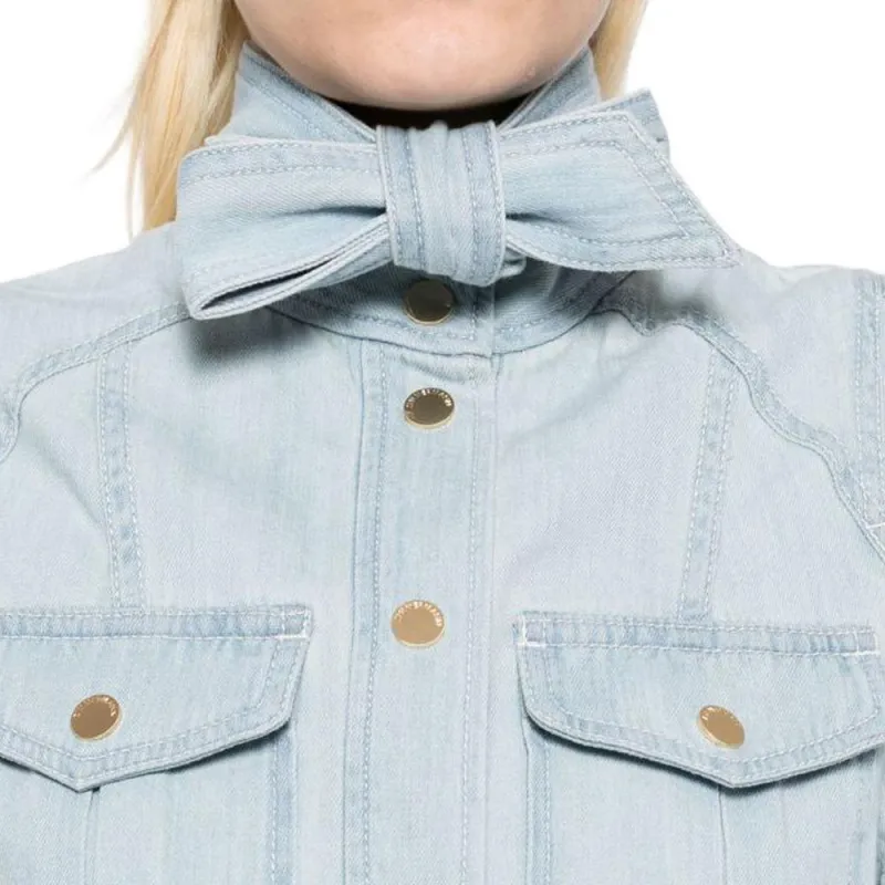 Zimmermann Acacia Denim Lantern Blouse-4