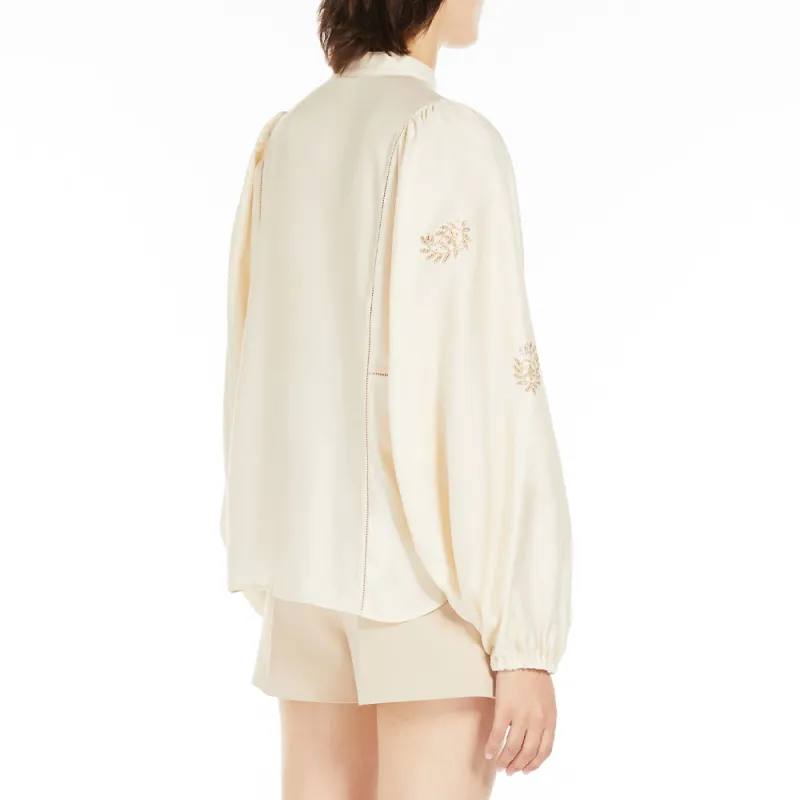 MaxMara Caladio Embellished Long Sleeved Top-3