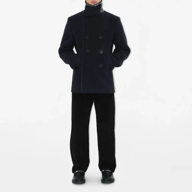 Burberry FW24 Coat Men's Marine Blue-1
