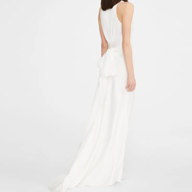 MaxMara Sleeveless Dress Women's White-2