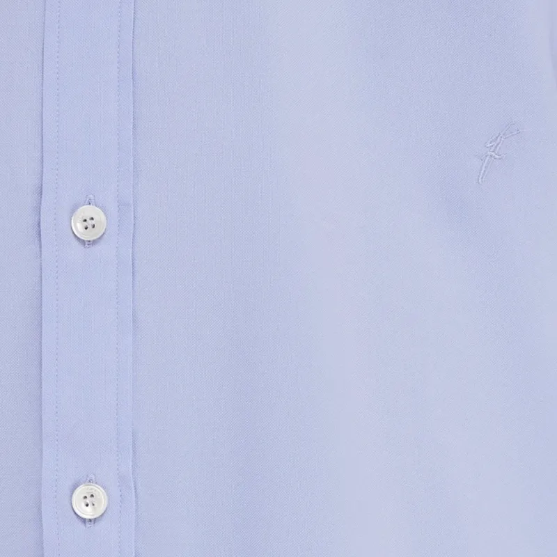 Ferragamo Logo Embroidered Poplin Shirt-6