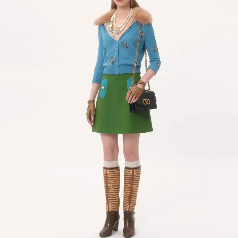 Valentino Embellished Three Quarter Sleeved Cardigan-4