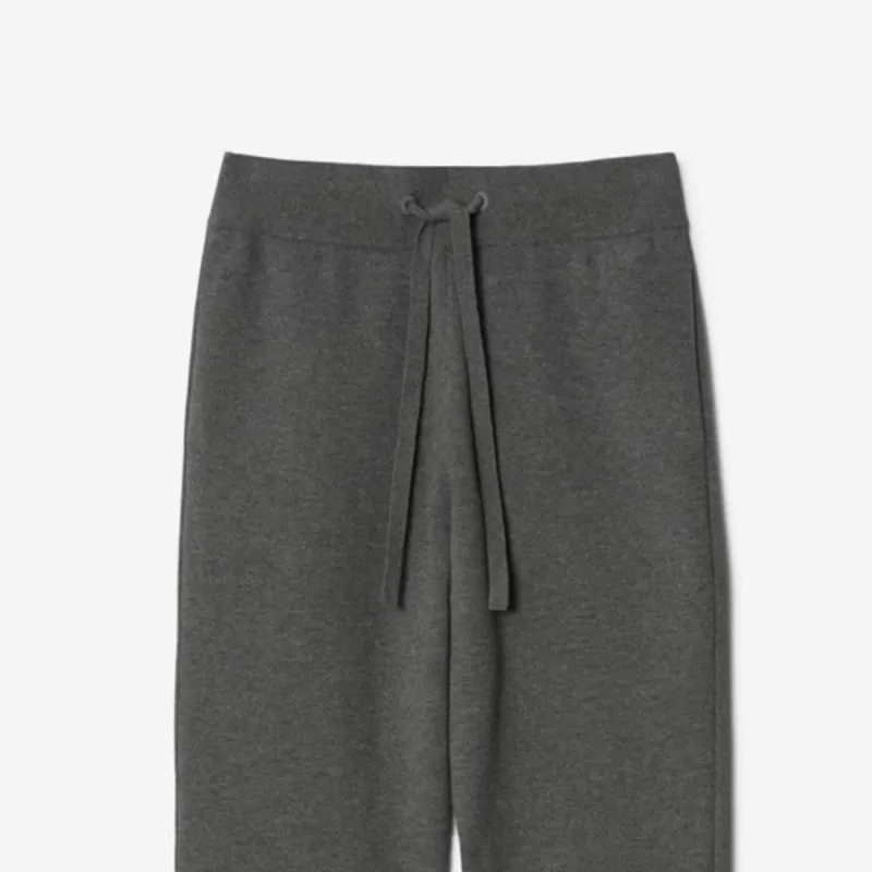Burberry Knitted Sweatpants Women's Gray-4