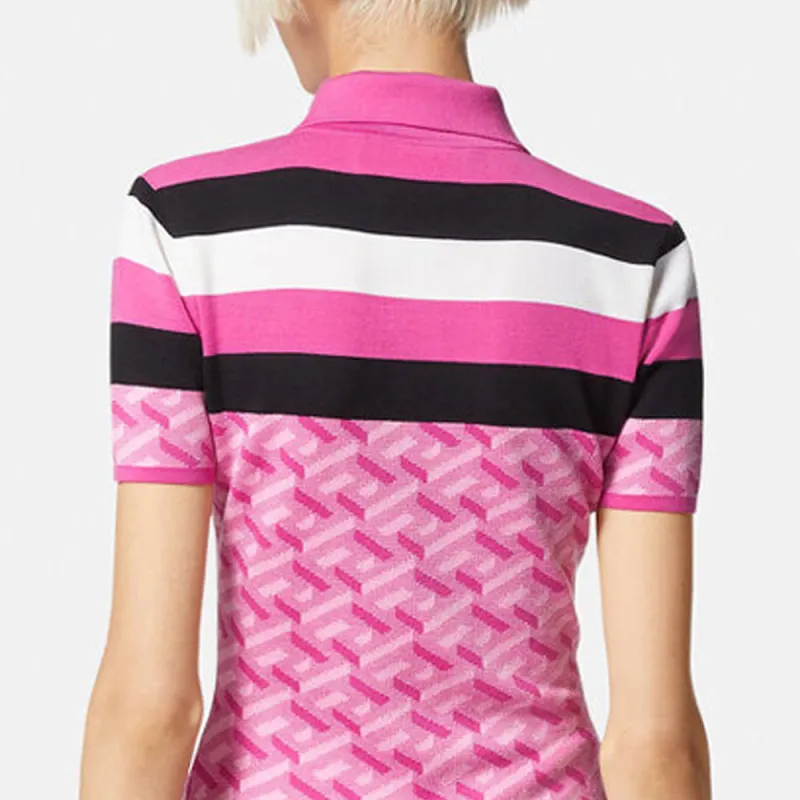 VERSACE SS24 CNY Short Sleeved Dresses Women's Pink-5
