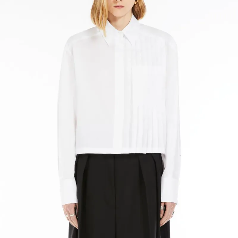 SportMax Deborah Pleated Boxy Shirt-1
