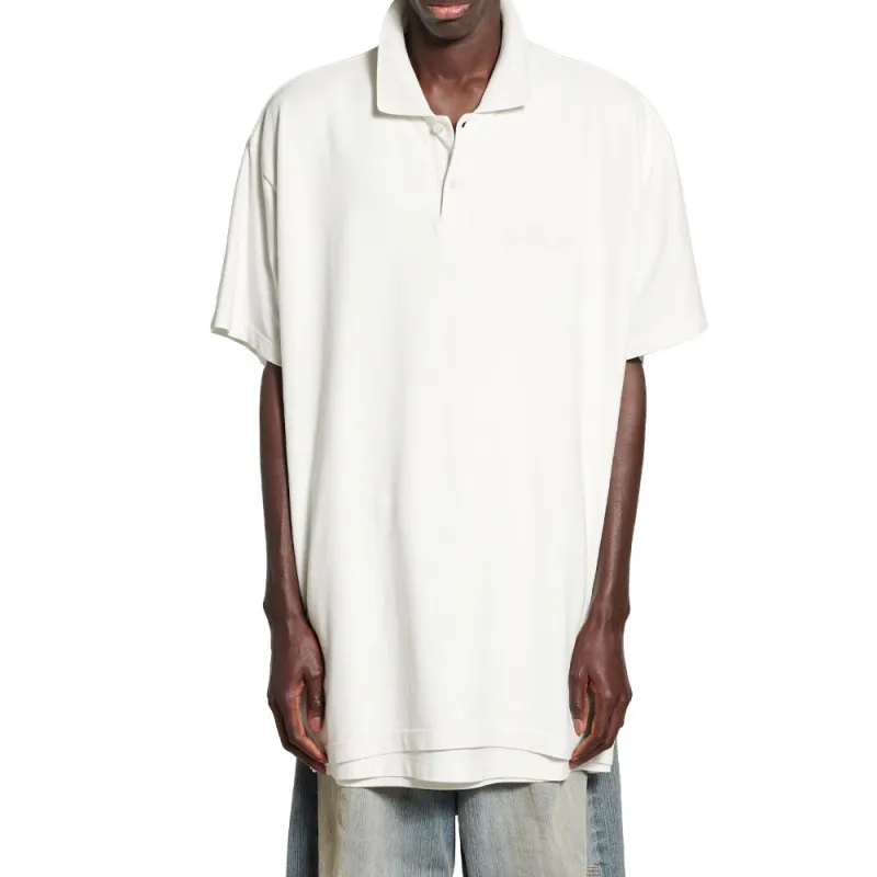 Balenciaga Logo Embroidered Polo Shirt-5