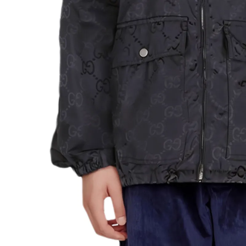 GUCCI GG jacquard Hooded Jacket-4