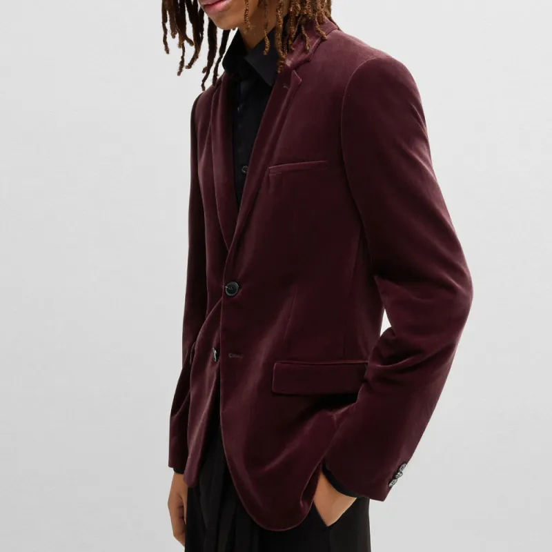 HUGO BOSS Jackets Coats Men's Deep Red-4