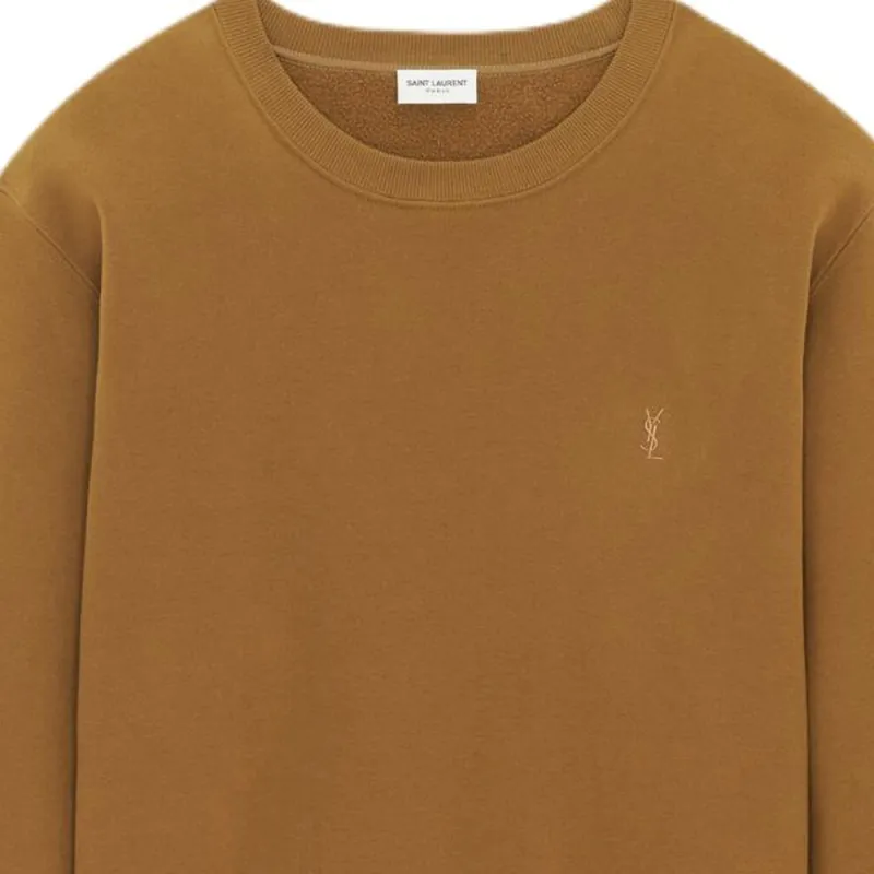 SAINT LAURENT Loose Fit Crewneck Sweatshirt-4