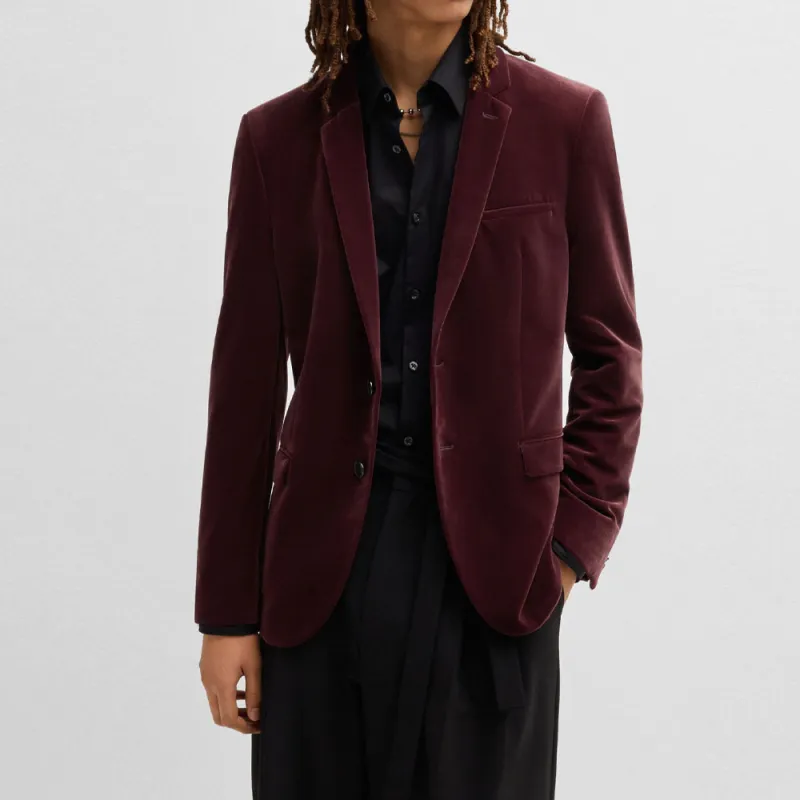 HUGO BOSS Jackets Coats Men's Deep Red-2