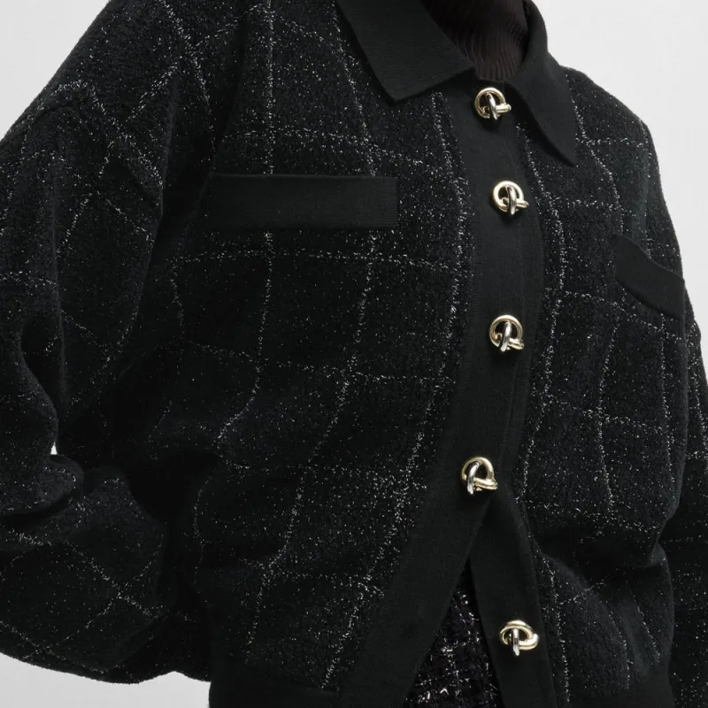 HUGO BOSS Tweed Cropped Jacket-5
