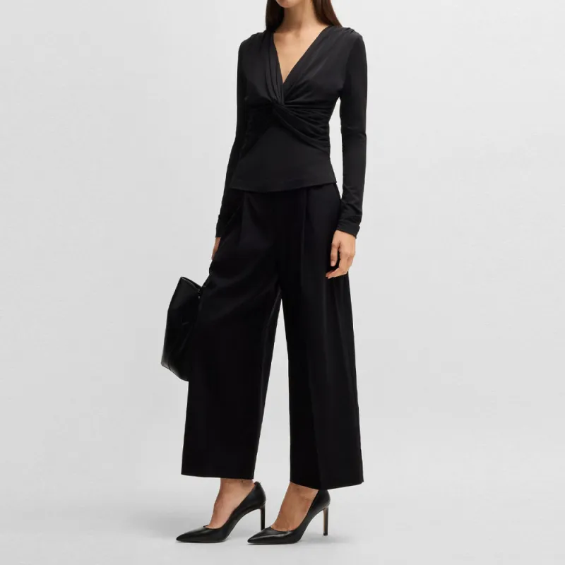 HUGO BOSS Casual Pants Women's Black-2