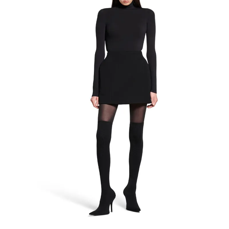 Balenciaga Hourglass Detail Mini Skirt-2