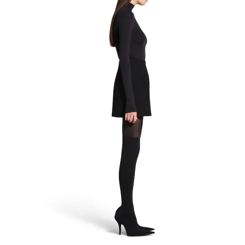 Balenciaga Hourglass Detail Mini Skirt-4
