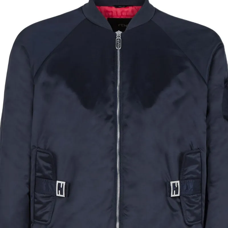 FENDI FW22 Jackets Coats Men's Blue-4