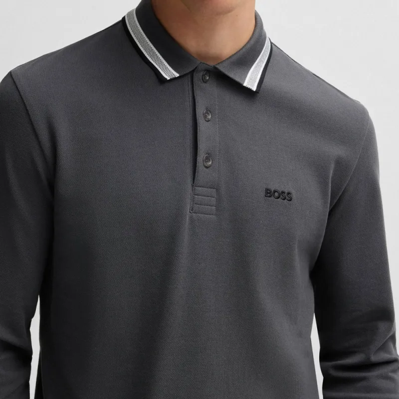 HUGO BOSS Polo Shirt Men's Dark Gray-4
