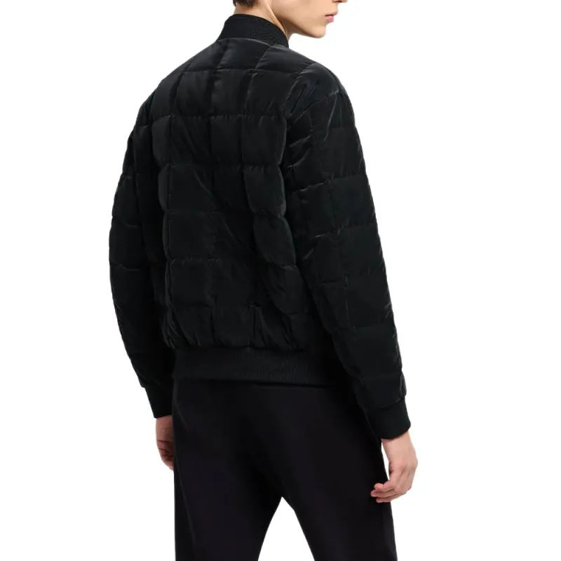 EMPORIO ARMANI Reversible Blouson In Shiny Quilted Nylon With Embroidery-4