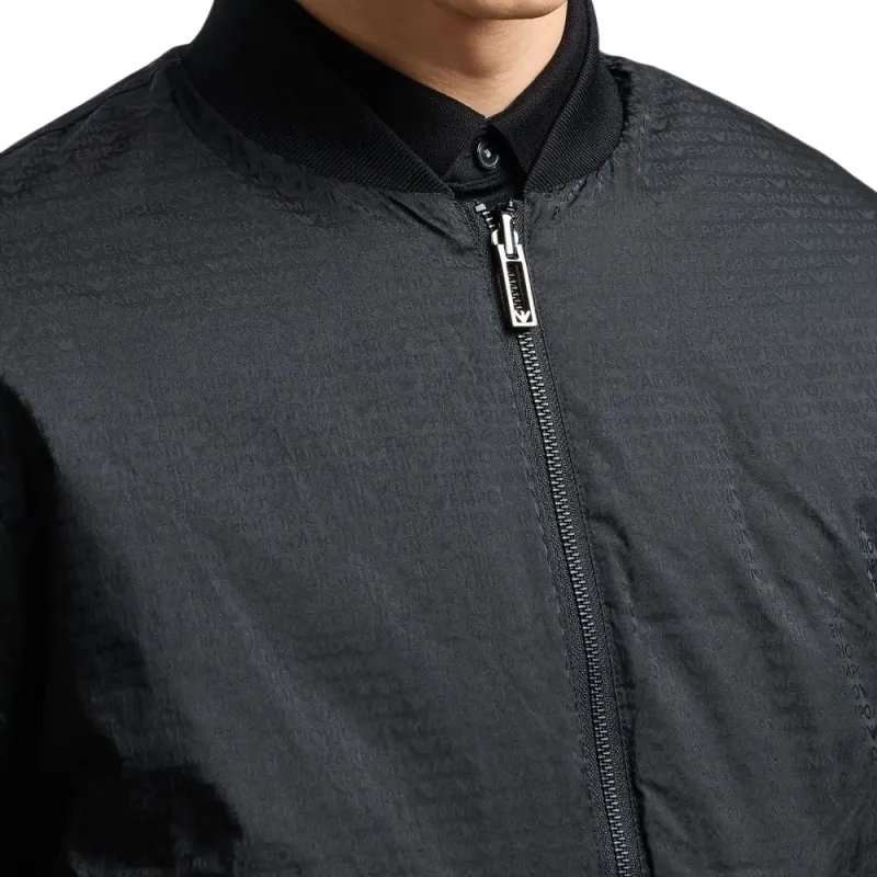 EMPORIO ARMANI Reversible Blouson In Shiny Quilted Nylon With Embroidery-6