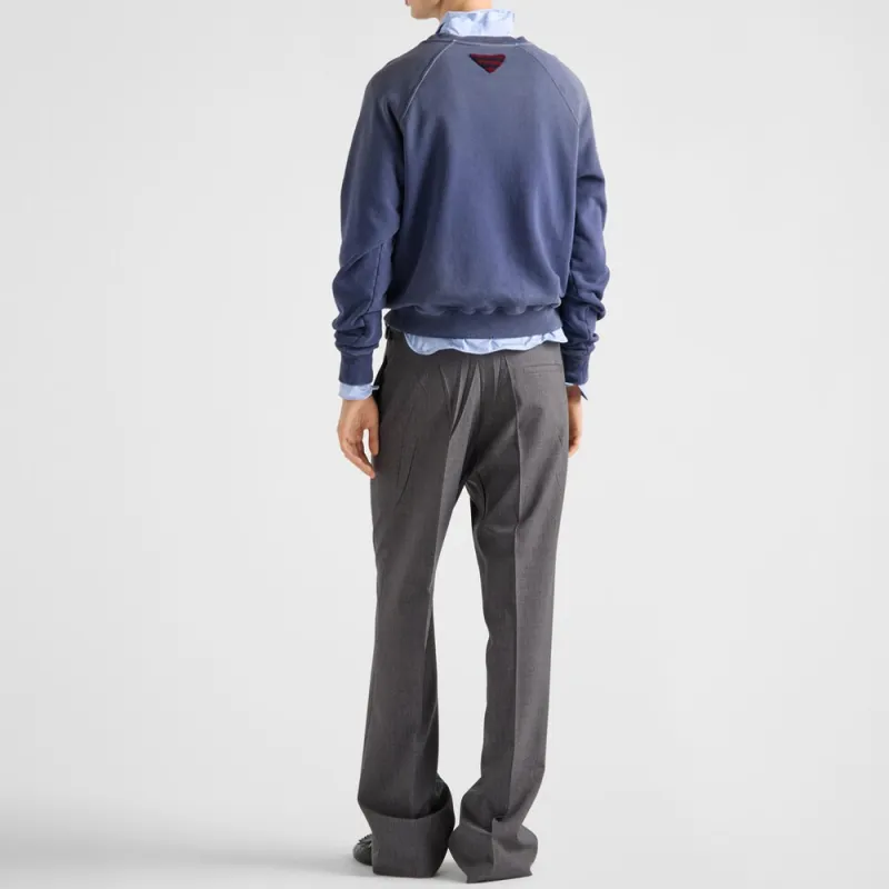 PRADA Cotton Fleece Sweatshirt-2