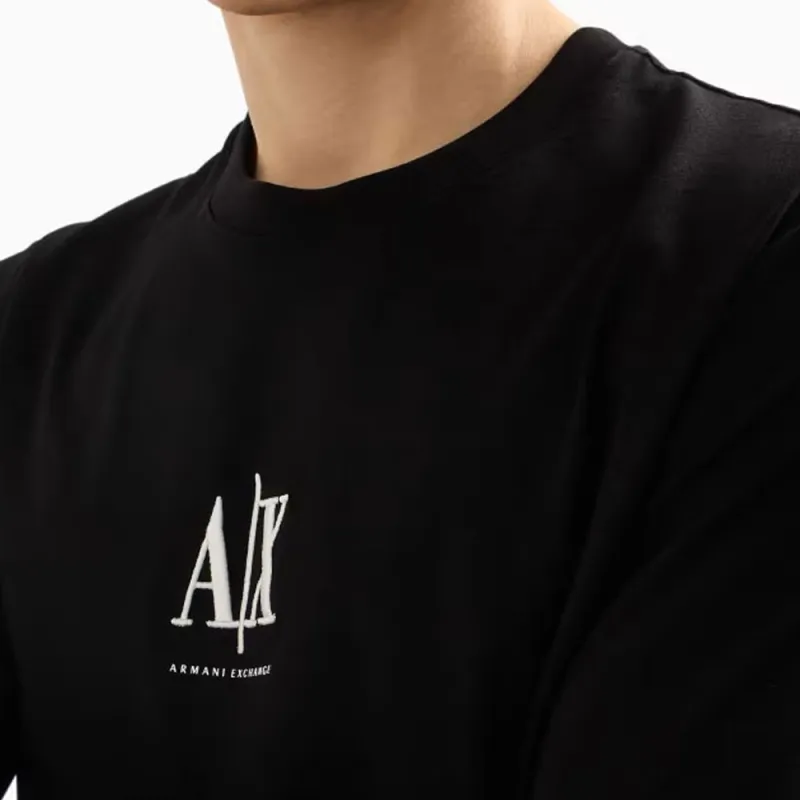 ARMANI EXCHANGE Logo embroidered T shirt-2
