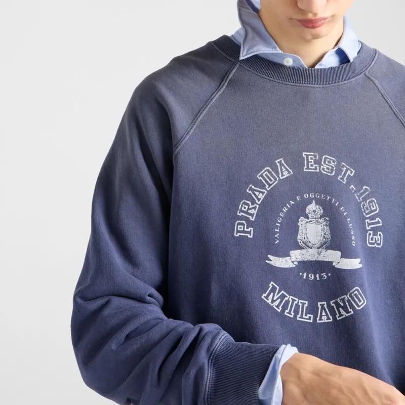 PRADA Cotton Fleece Sweatshirt-3