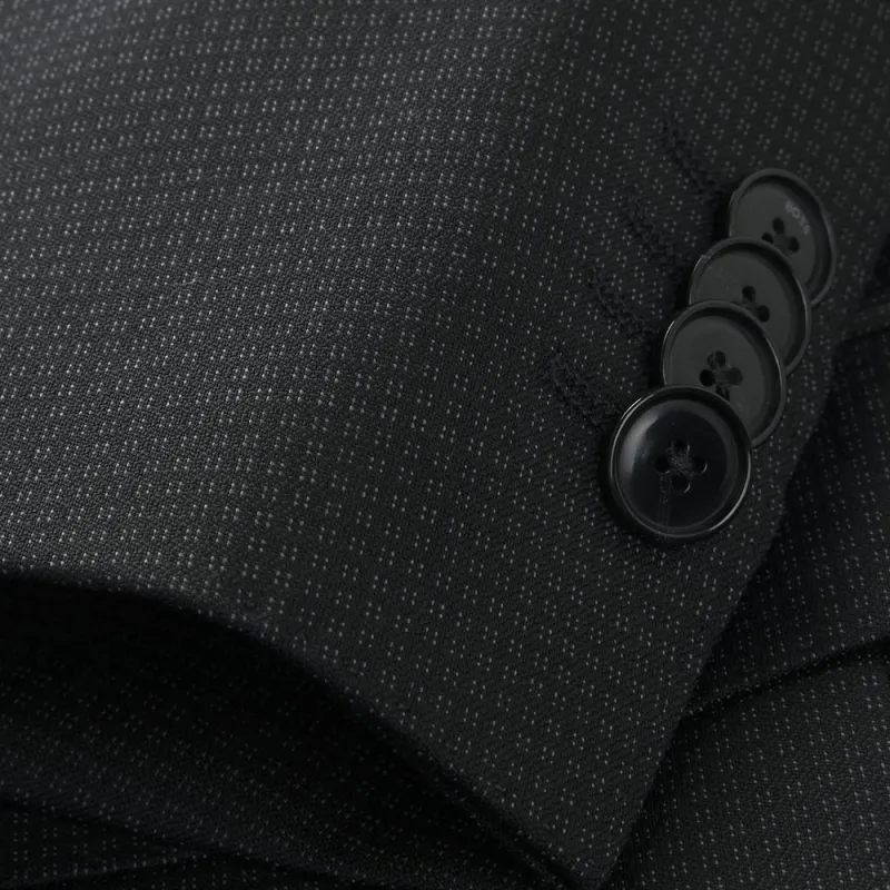 HUGO BOSS Business Suit Men's Black-8