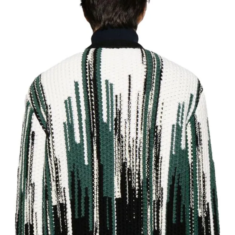MISSONI Graphic Printed V Neck Buttoned Cardigan-1