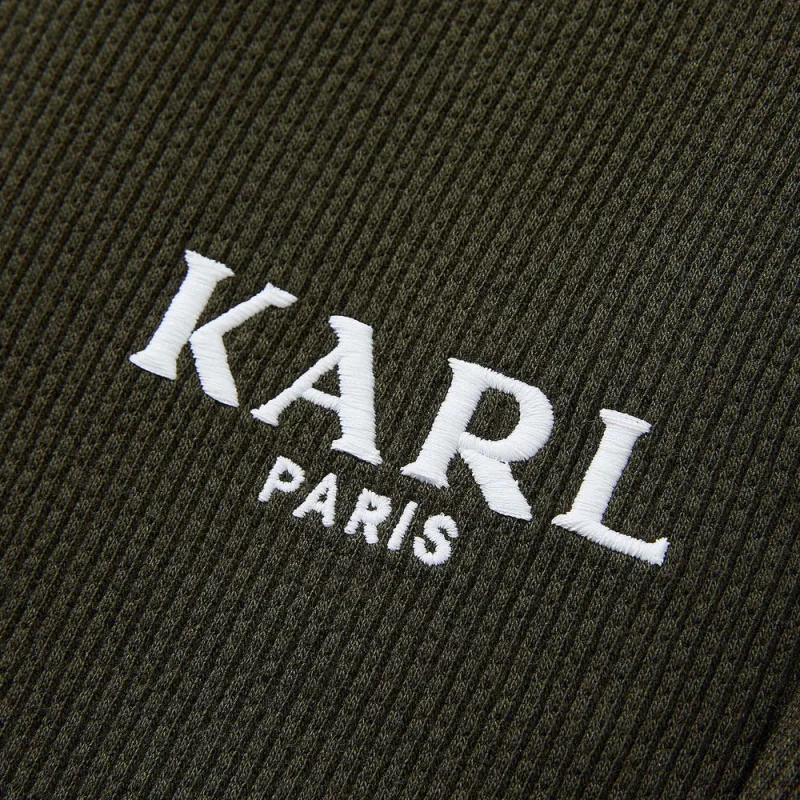 KARL LAGERFELD FW24 Casual Pants Men's Army Green-3