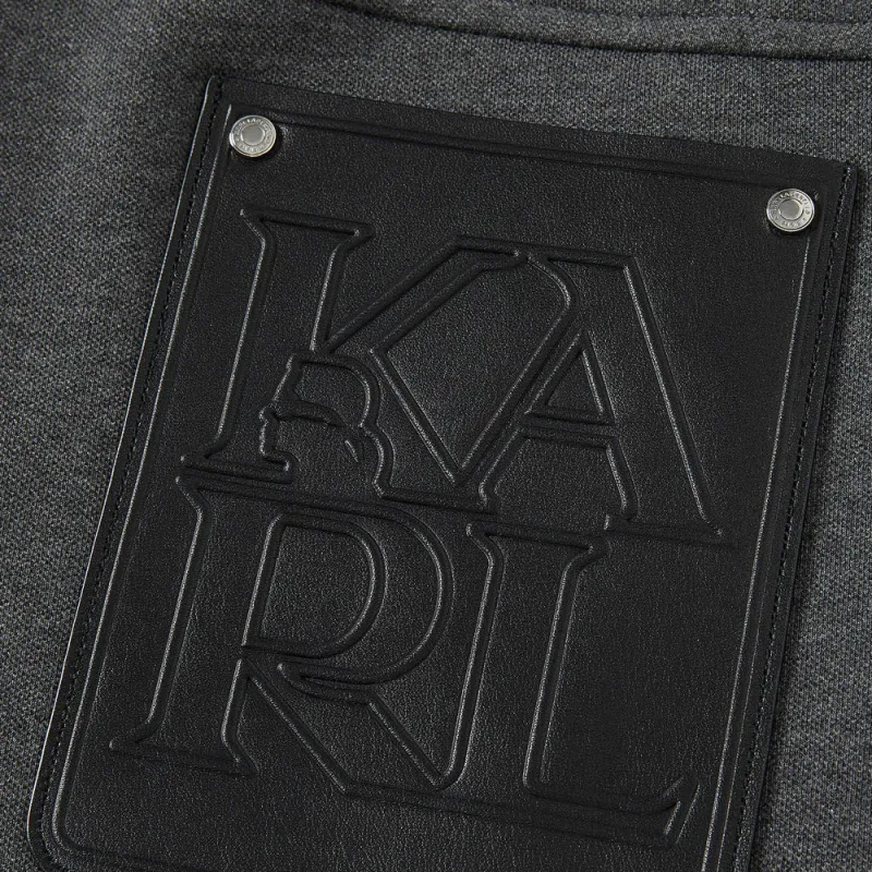 KARL LAGERFELD FW24 Casual Pants Men's Dark Gray-3