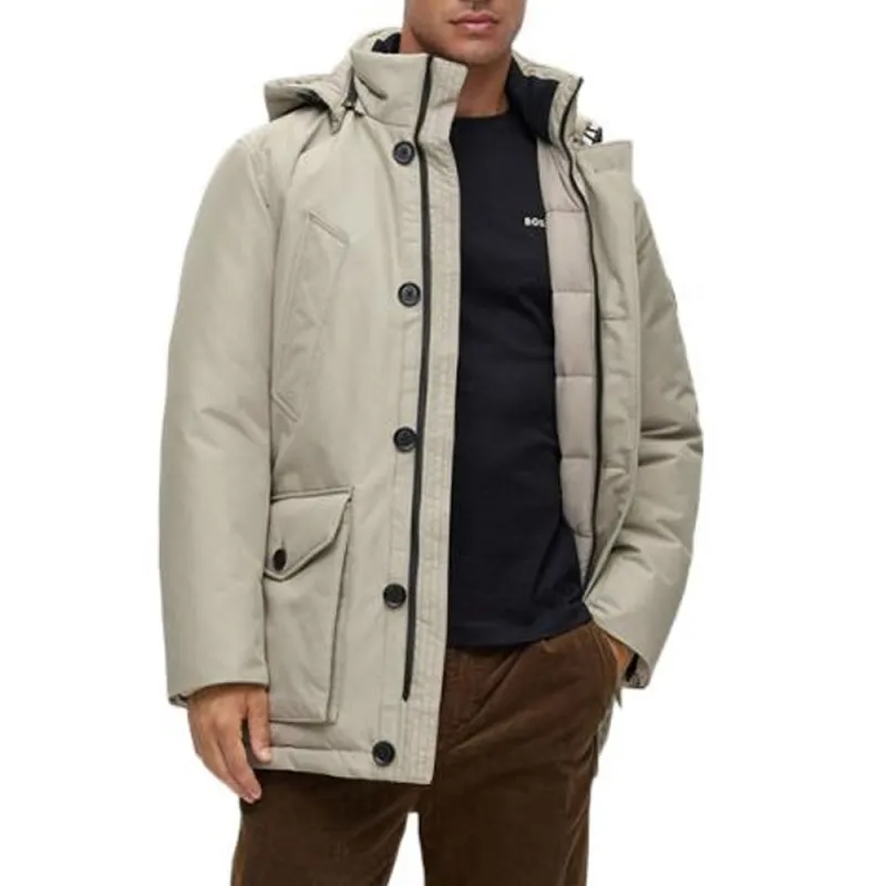 HUGO BOSS Jackets Men Light Gray-1