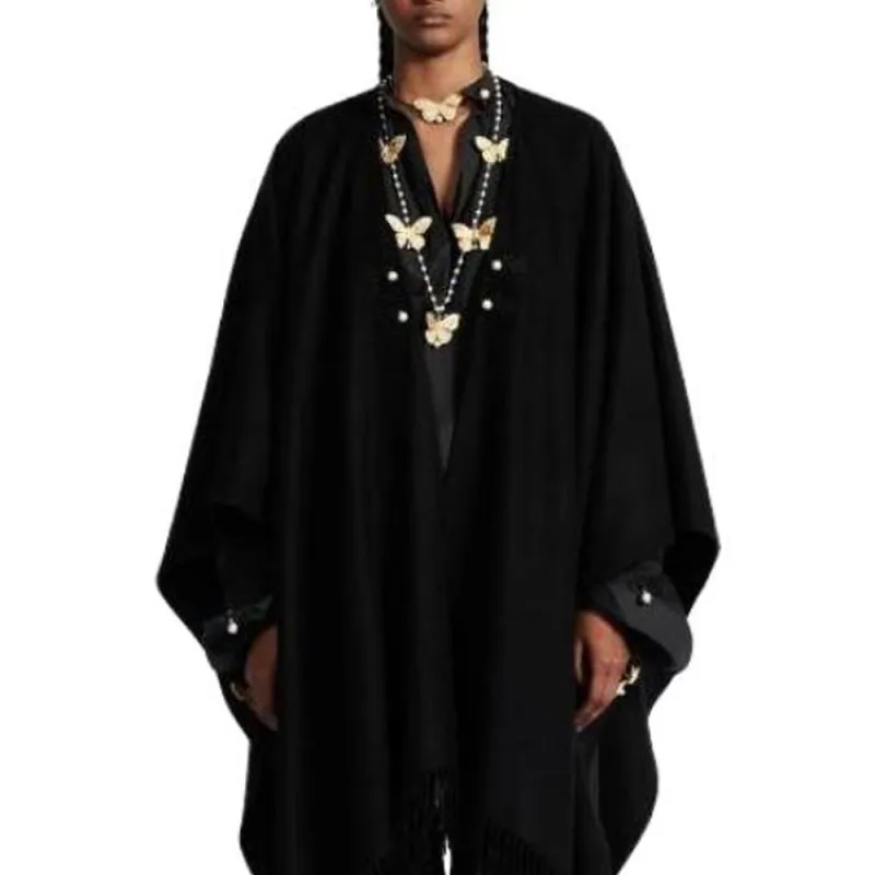 DIOR Cloaks Women's Black-2