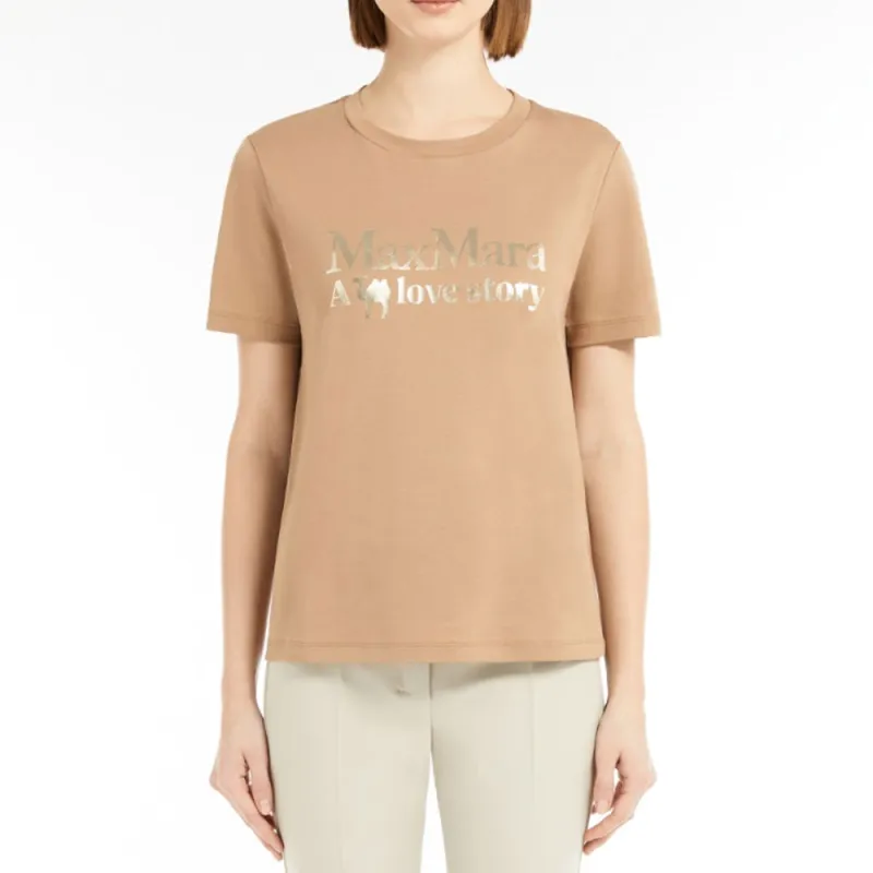 'S MAX MARA Crewneck Short Sleeved T Shirt-2